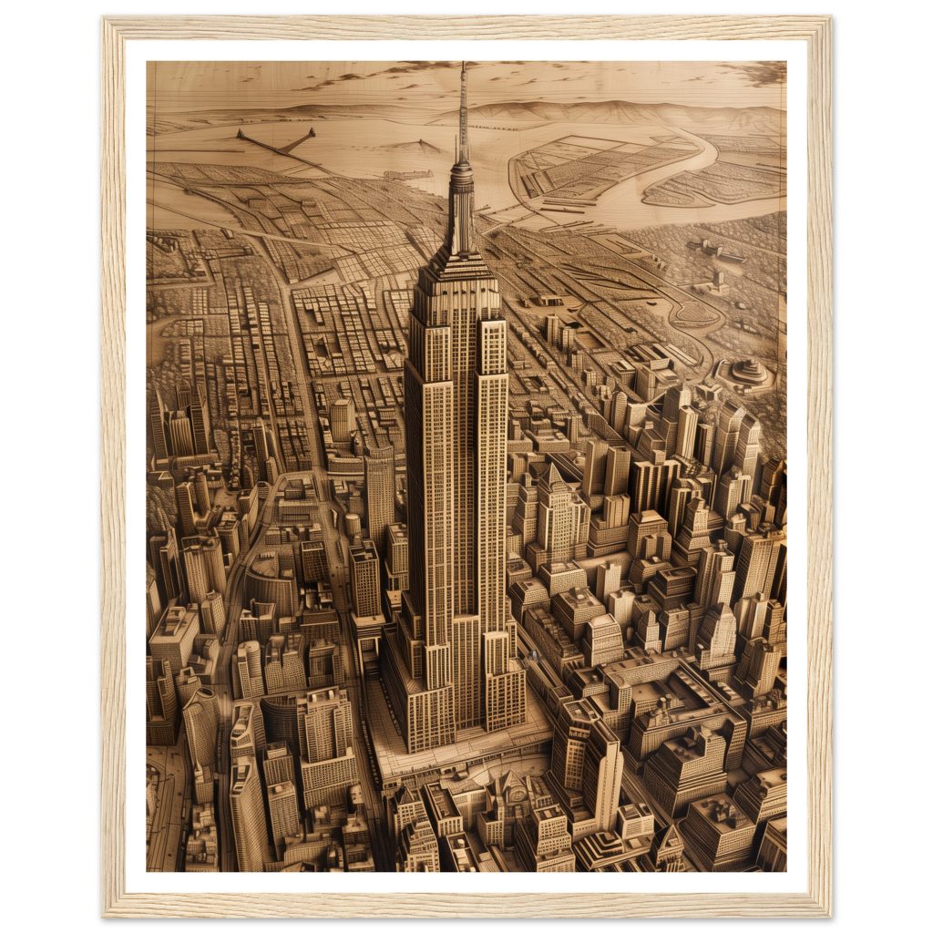 The Empire State Building - Leonardo da Vinci - Poster
