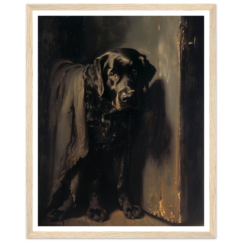 Black Labrador - Rembrandt van Rijn - Poster