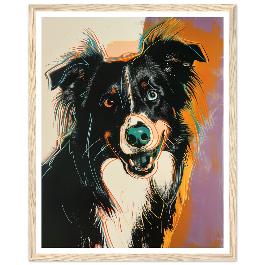 Border Collie - Andy Warhol - Poster