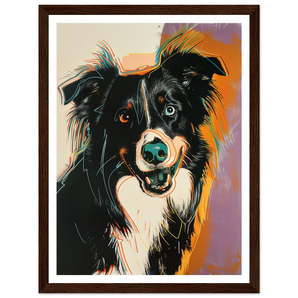 Border Collie - Andy Warhol - Poster