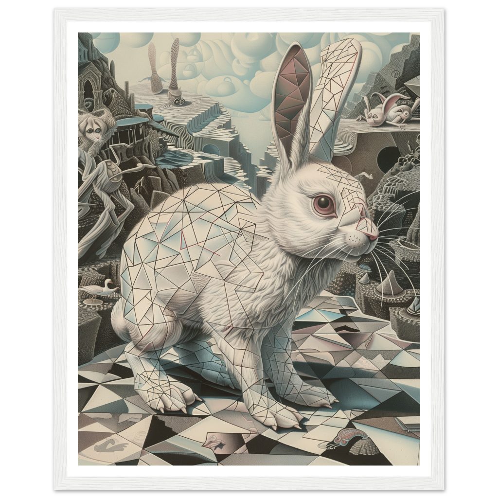 White Rabbit - M. C. Escher - Poster