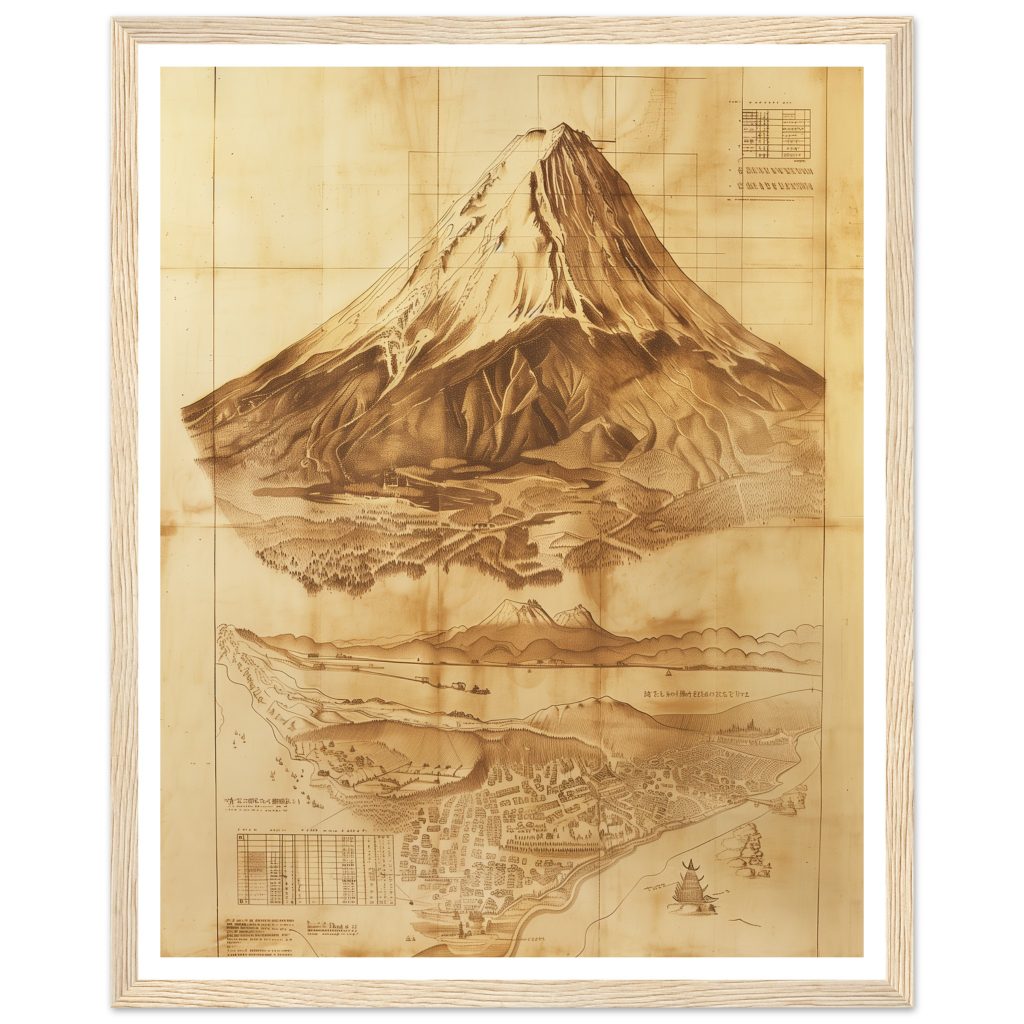 Mount Fuji - Leonardo da Vinci - Poster