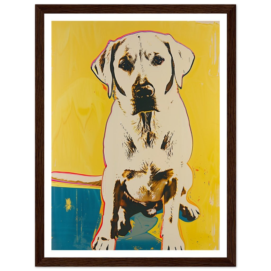 White Labrador - Andy Warhol - Poster