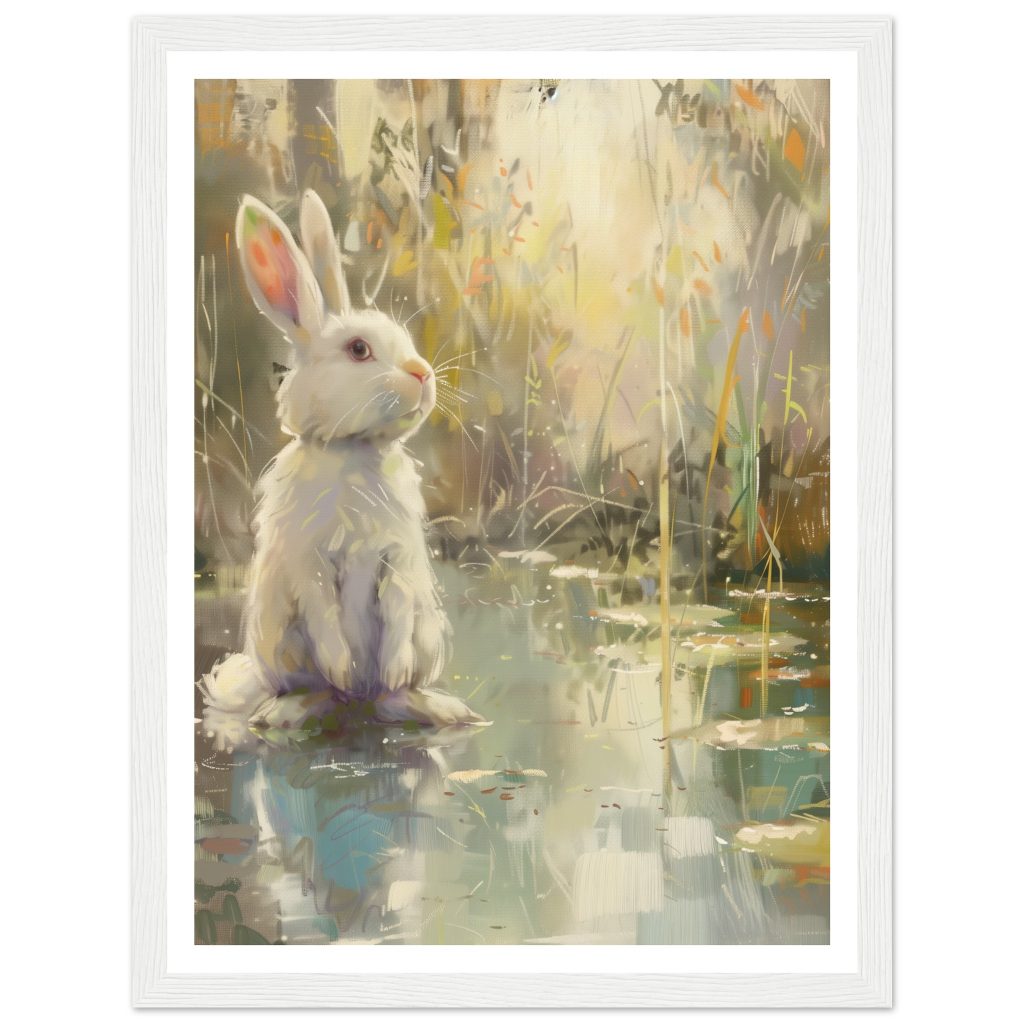 White Rabbit - Claude Monet - Poster