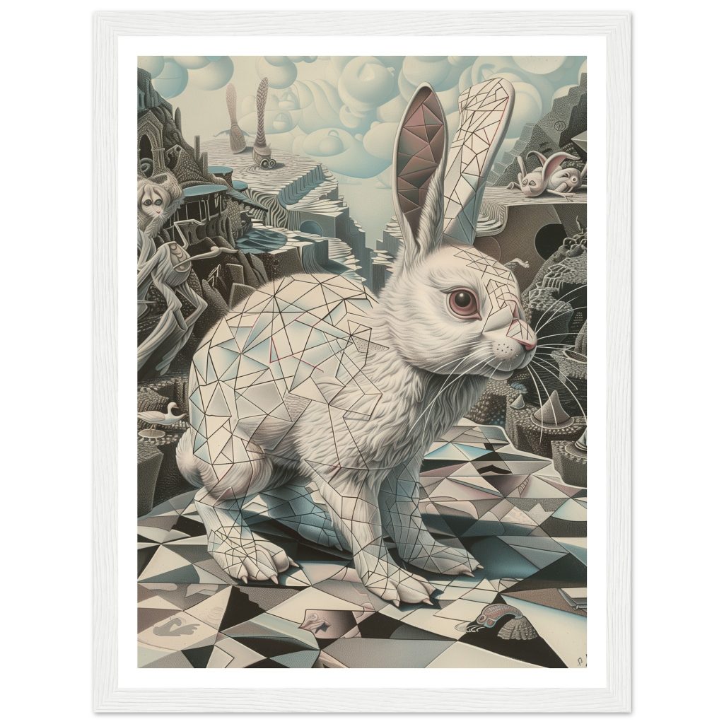 White Rabbit - M. C. Escher - Poster