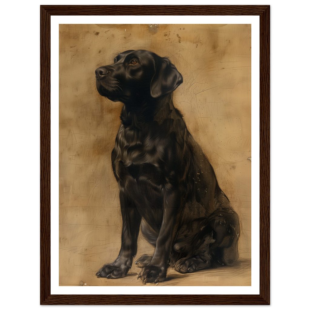 Black Labrador - Leonardo da Vinci - Poster