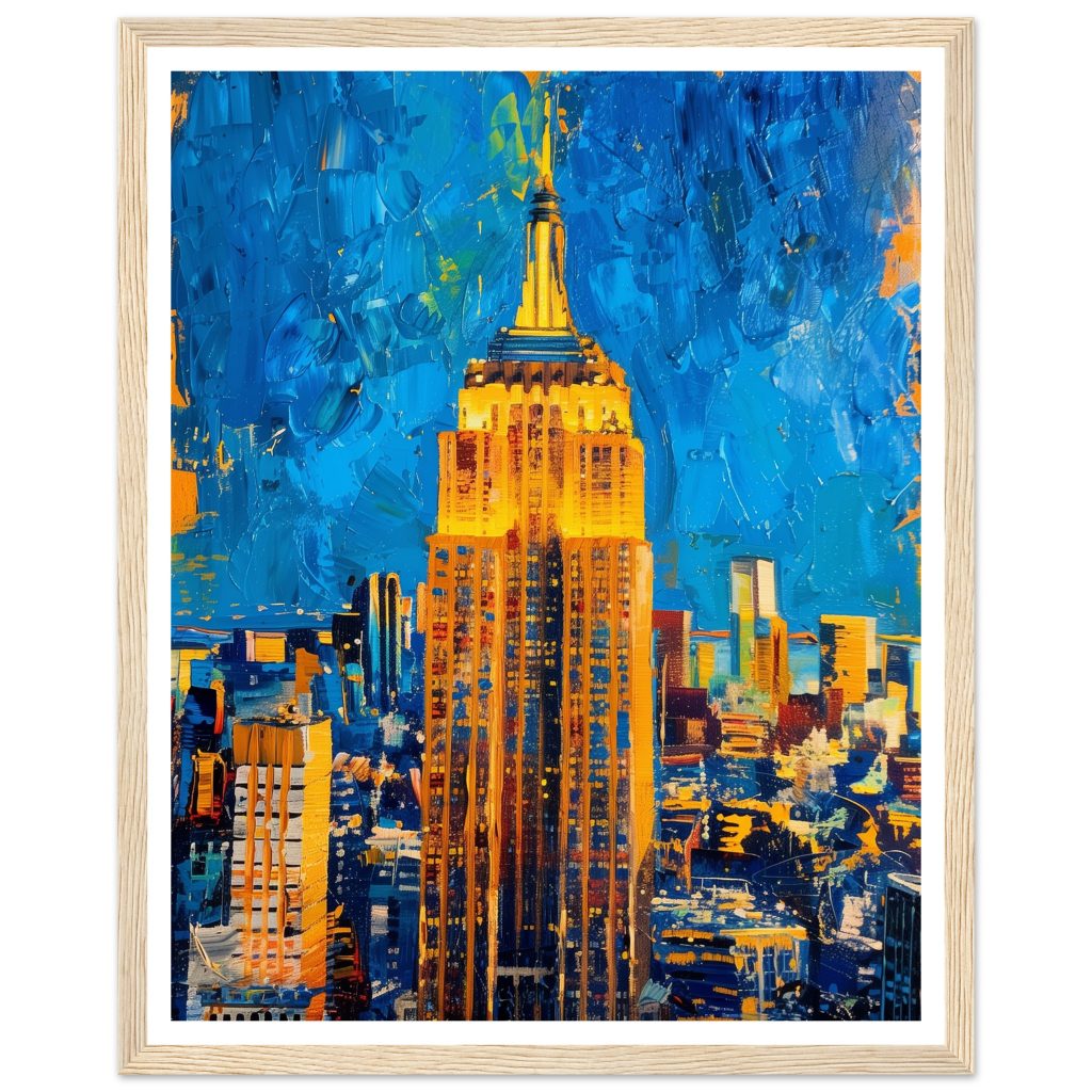 The Empire State Building - Vincent van Gogh - Poster