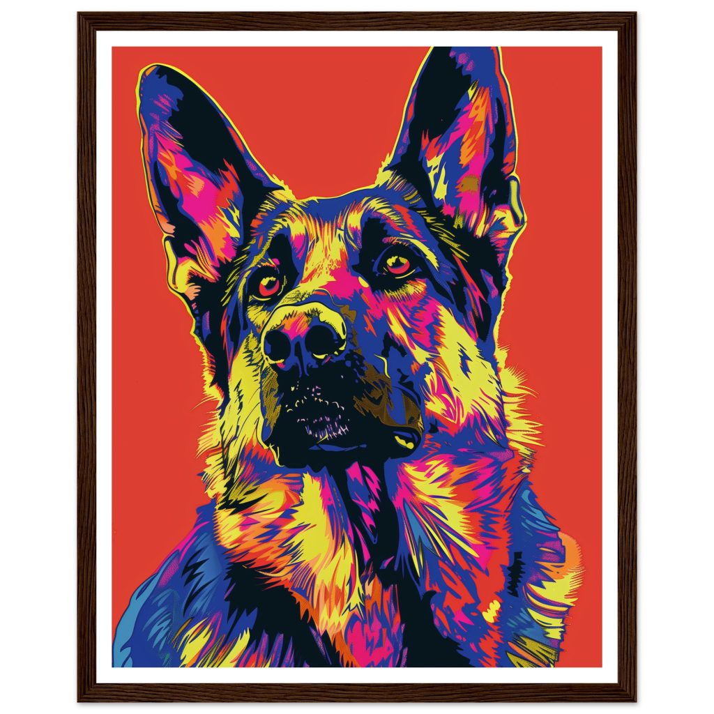 German Shepherd - Andy Warhol - Poster