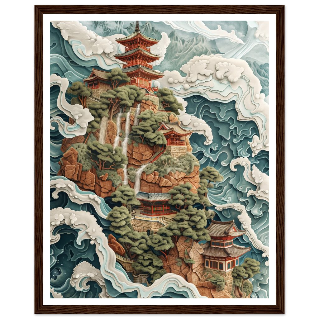 Mount Fuji - M.C. Escher - Poster