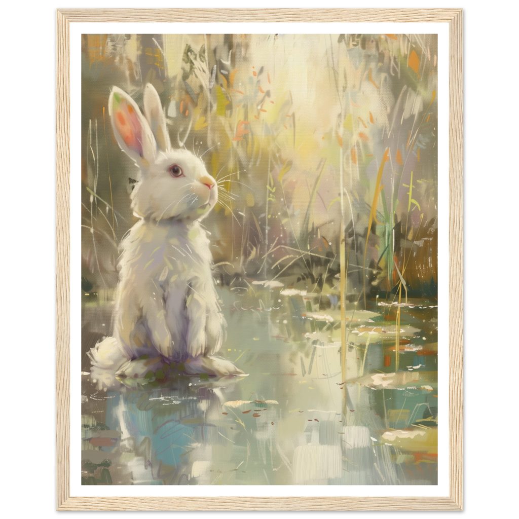 White Rabbit - Claude Monet - Poster