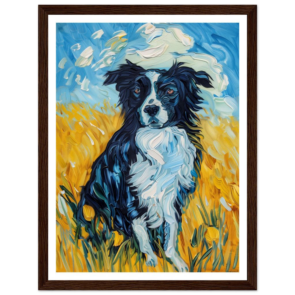 Border Collie - Vincent van Gogh - Poster