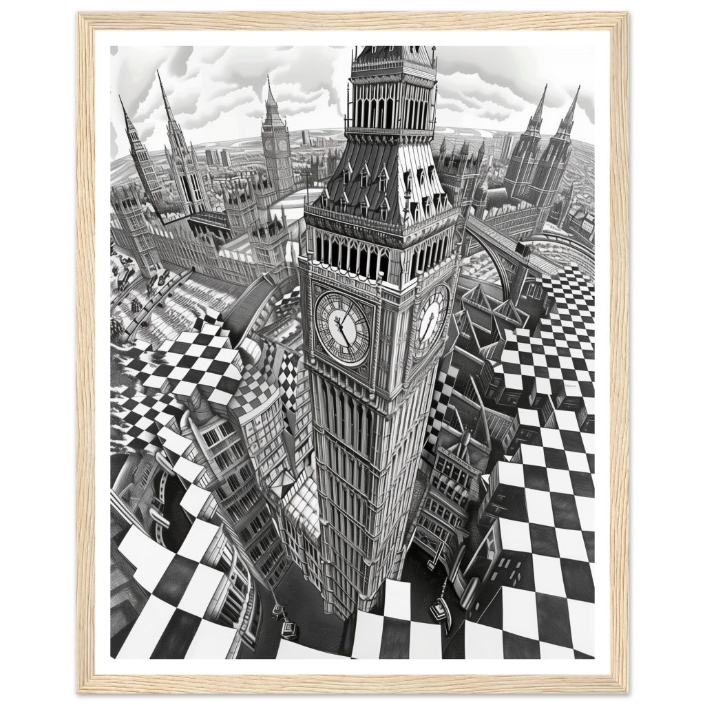 Big Ben - M.C. Escher - Series #2 - Poster