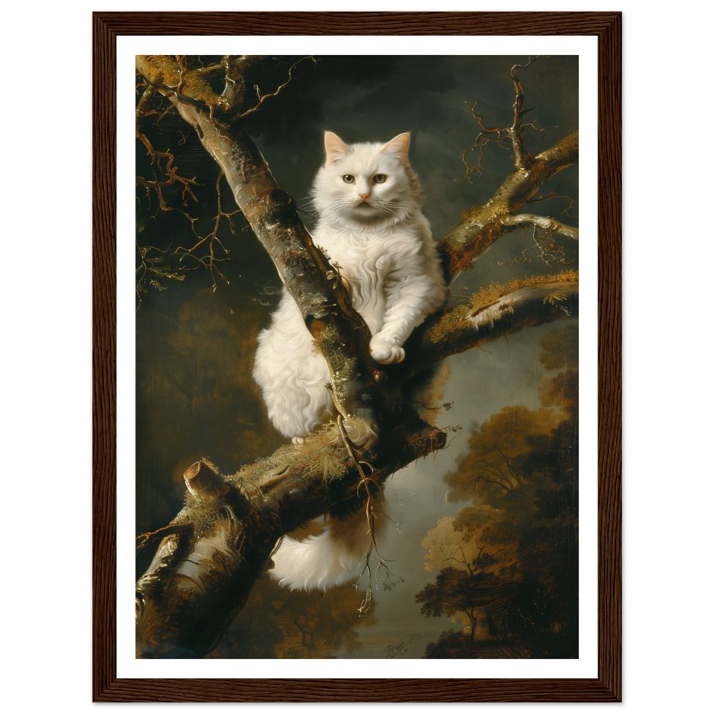 White Cat - Rembrandt van Rijn - Poster