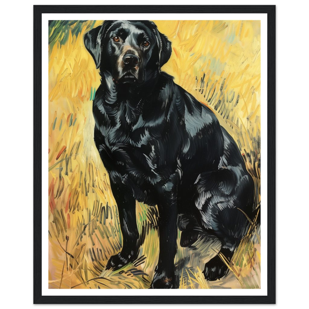 Black Labrador - Vincent van Gogh - Poster