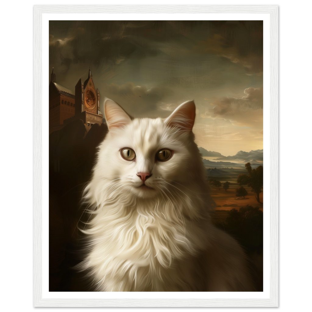 White Cat - Leonardo da Vinci - Poster