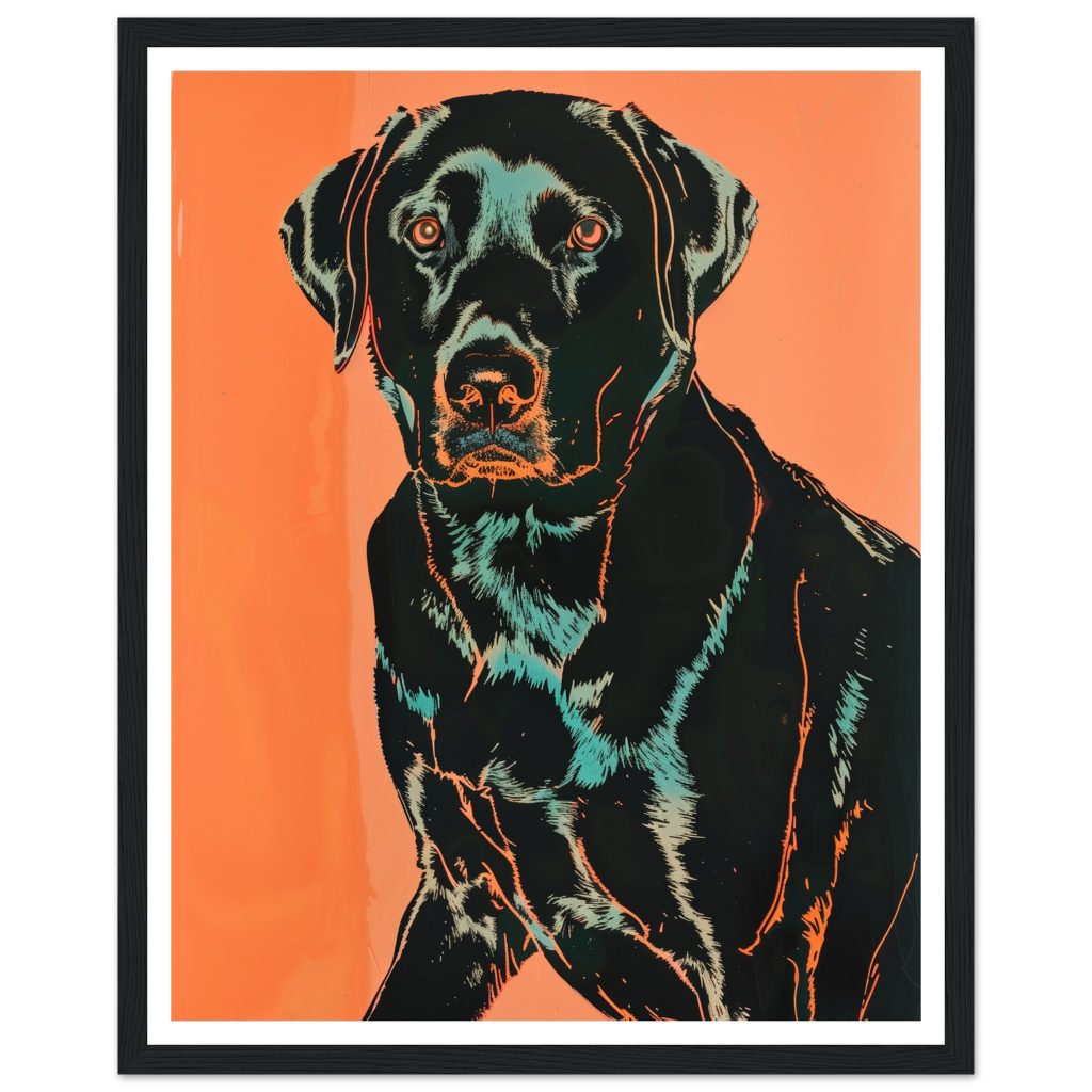 Black Labrador - Andy Warhol - Poster