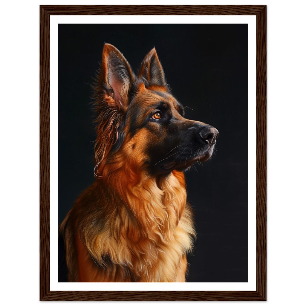 German Shepherd - Leonardo da Vinci - Poster