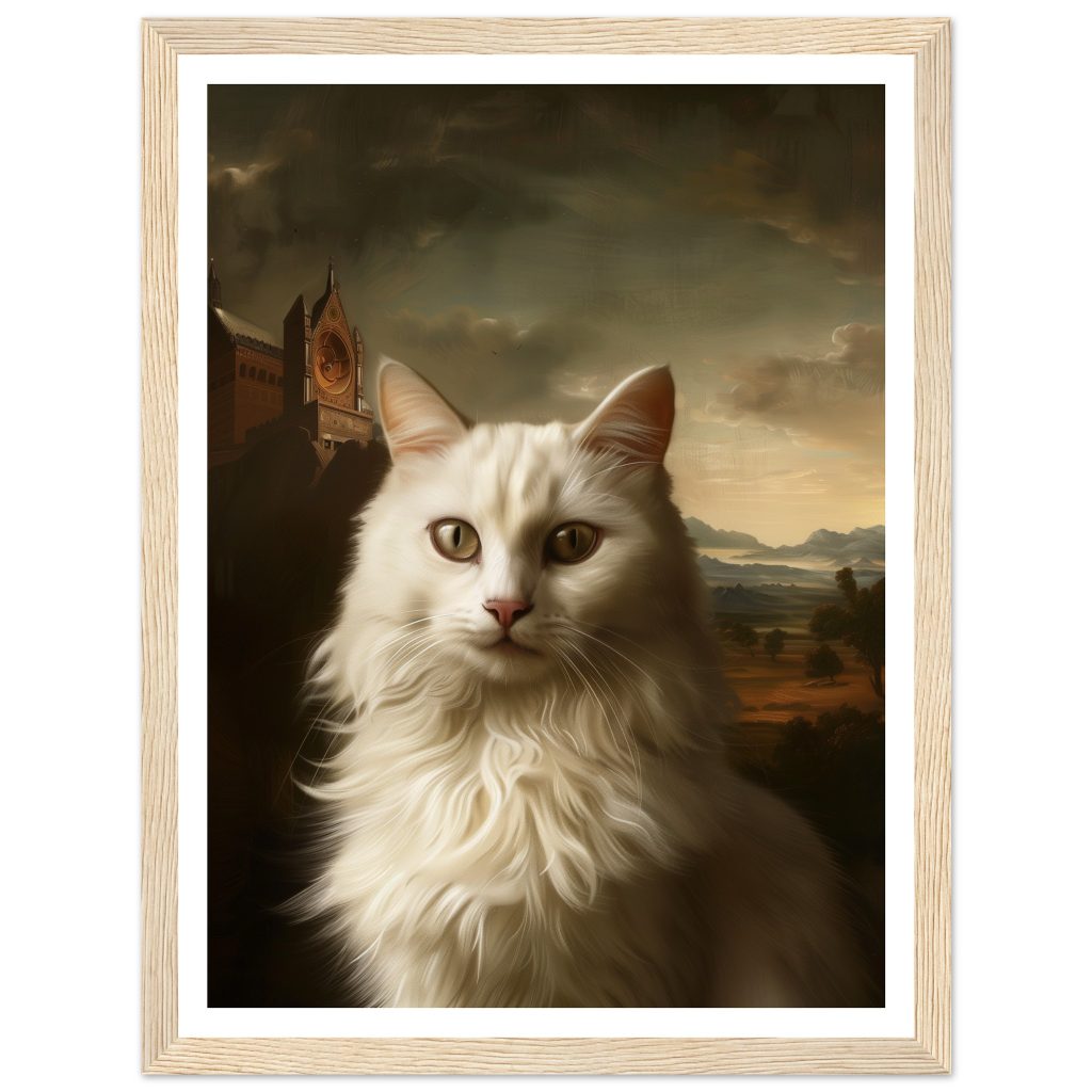 White Cat - Leonardo da Vinci - Poster