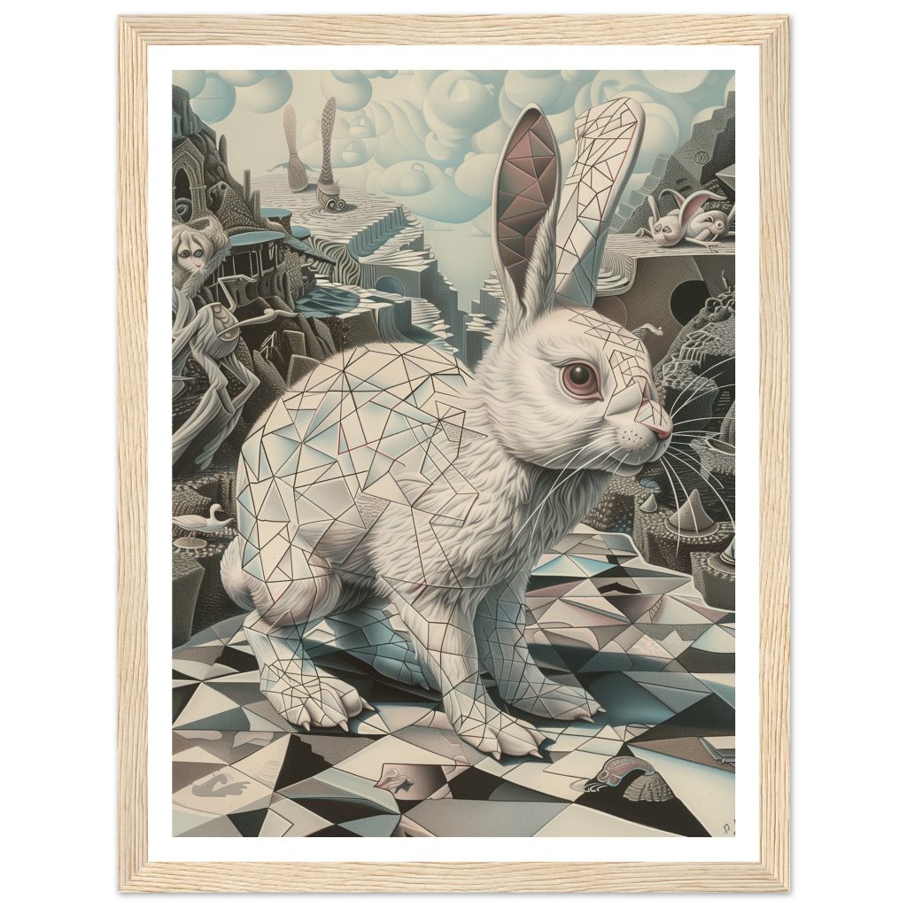 White Rabbit - M. C. Escher - Poster