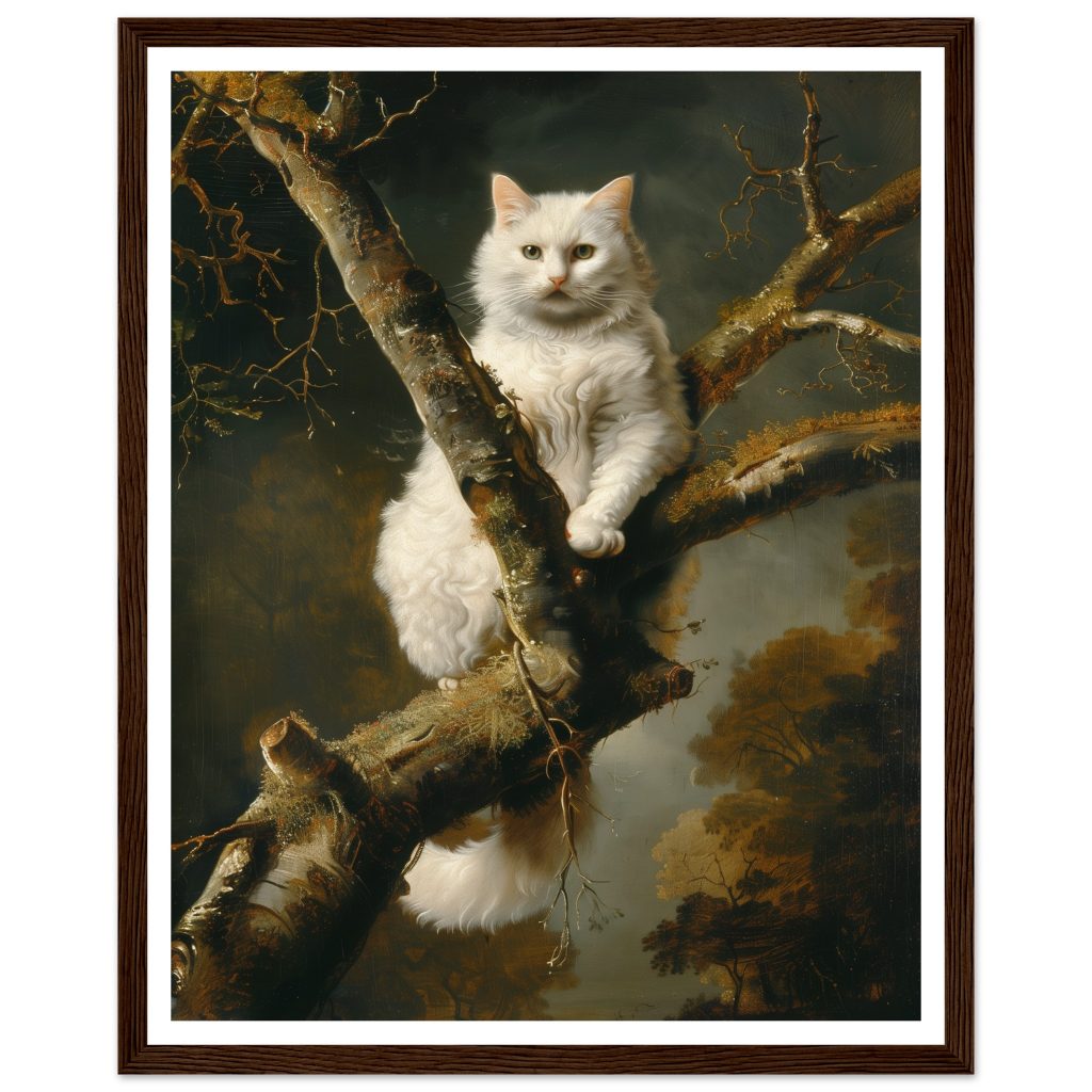 White Cat - Rembrandt van Rijn - Poster