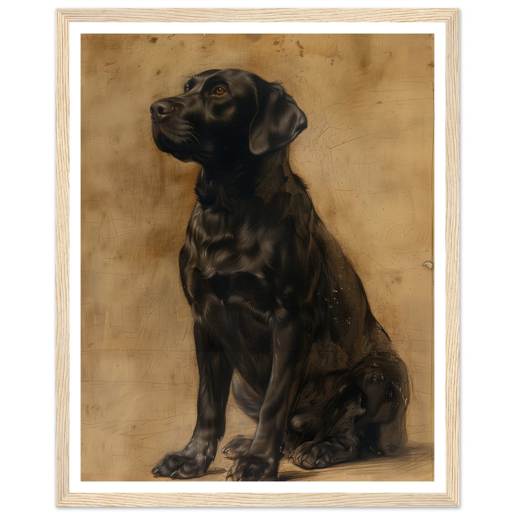 Black Labrador - Leonardo da Vinci - Poster