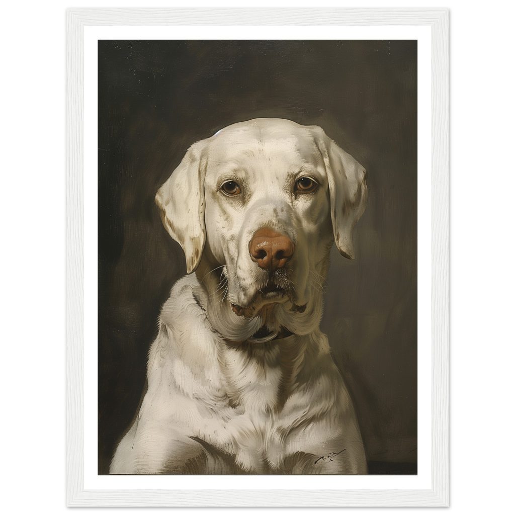 White Labrador - Rembrandt van Rijn - Poster