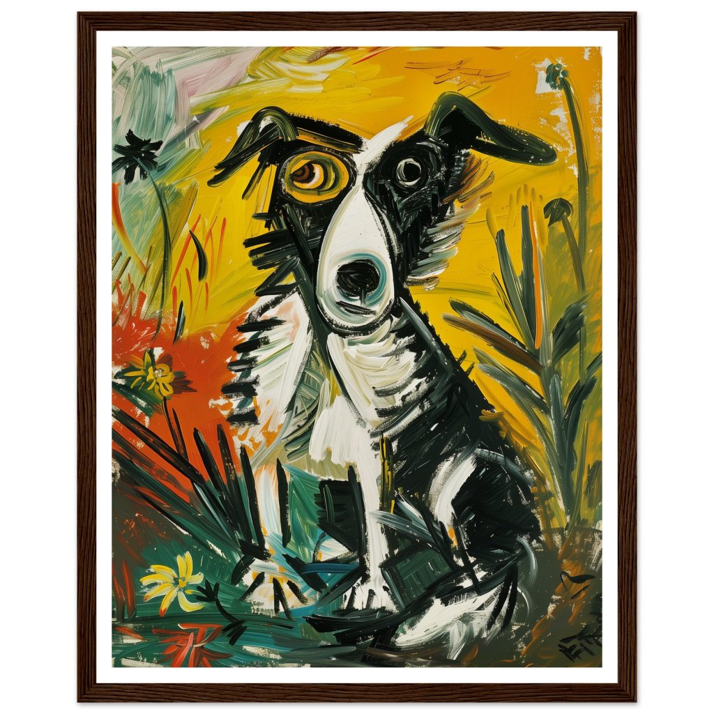 Border Collie - Pablo Picasso - Poster