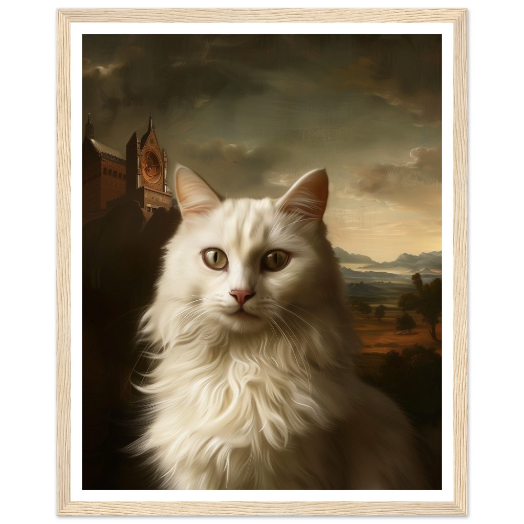 White Cat - Leonardo da Vinci - Poster