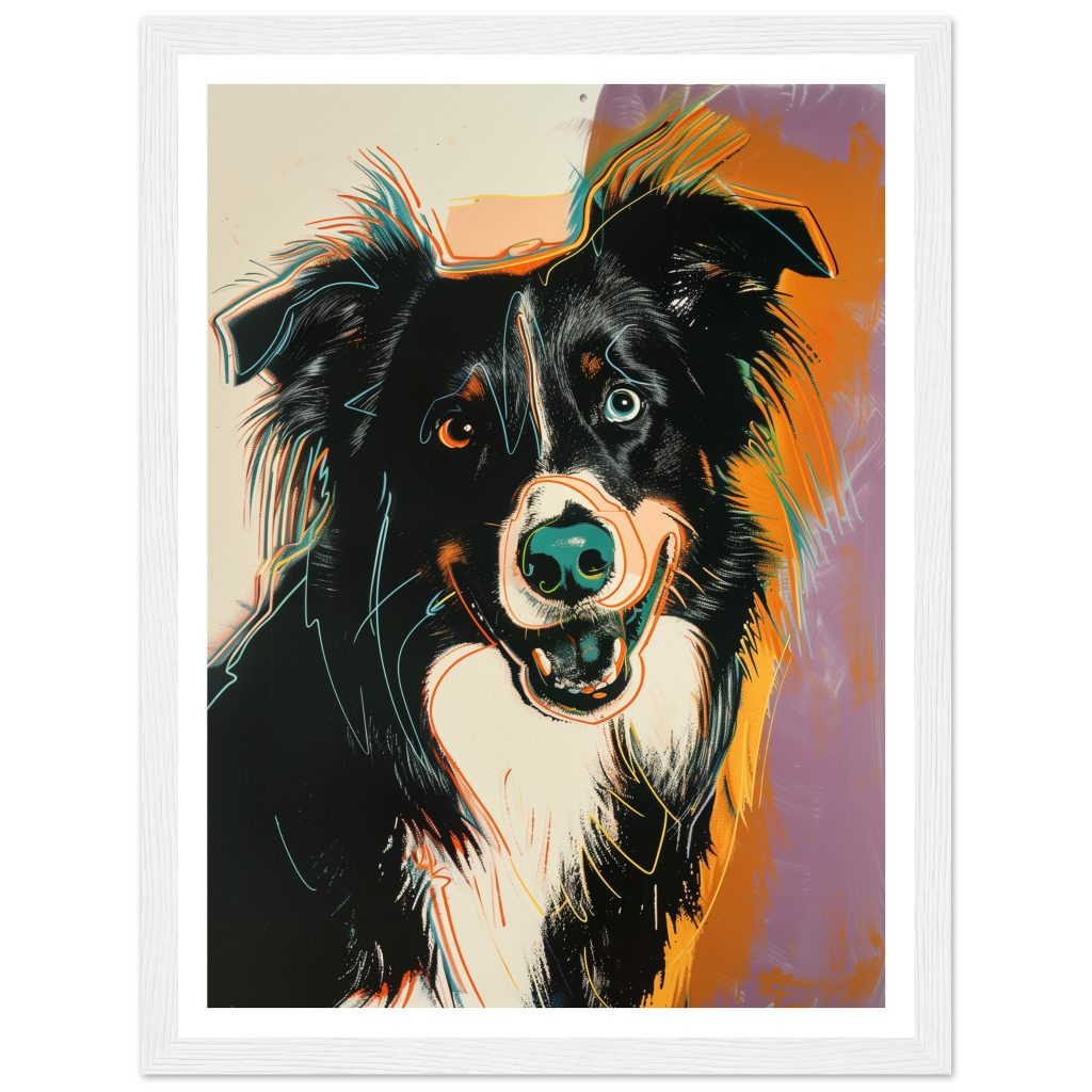 Border Collie - Andy Warhol - Poster