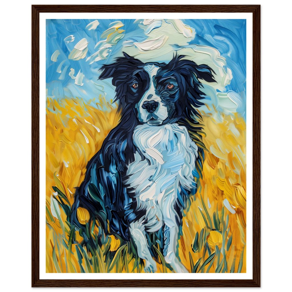 Border Collie - Vincent van Gogh - Poster