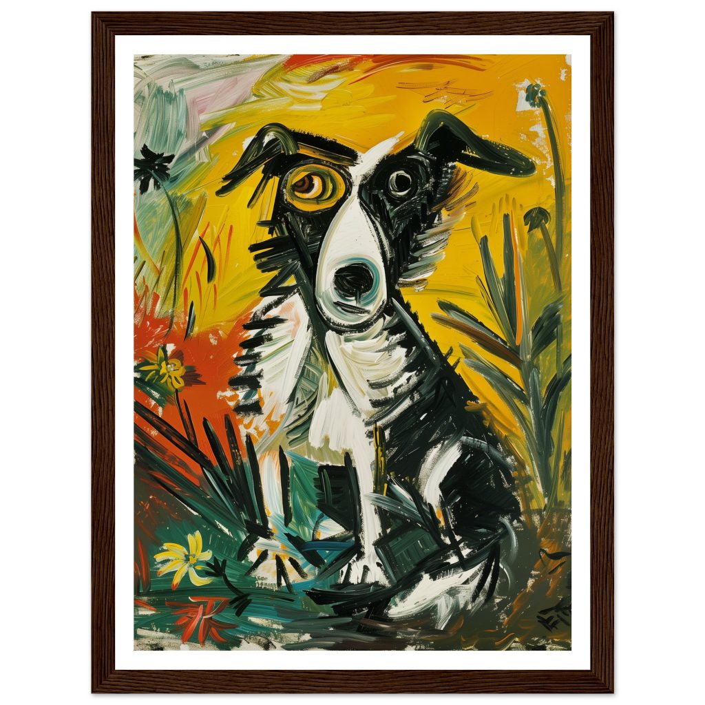 Border Collie - Pablo Picasso - Poster