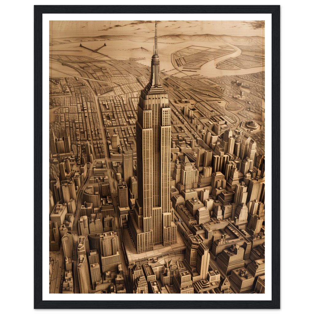 The Empire State Building - Leonardo da Vinci - Poster