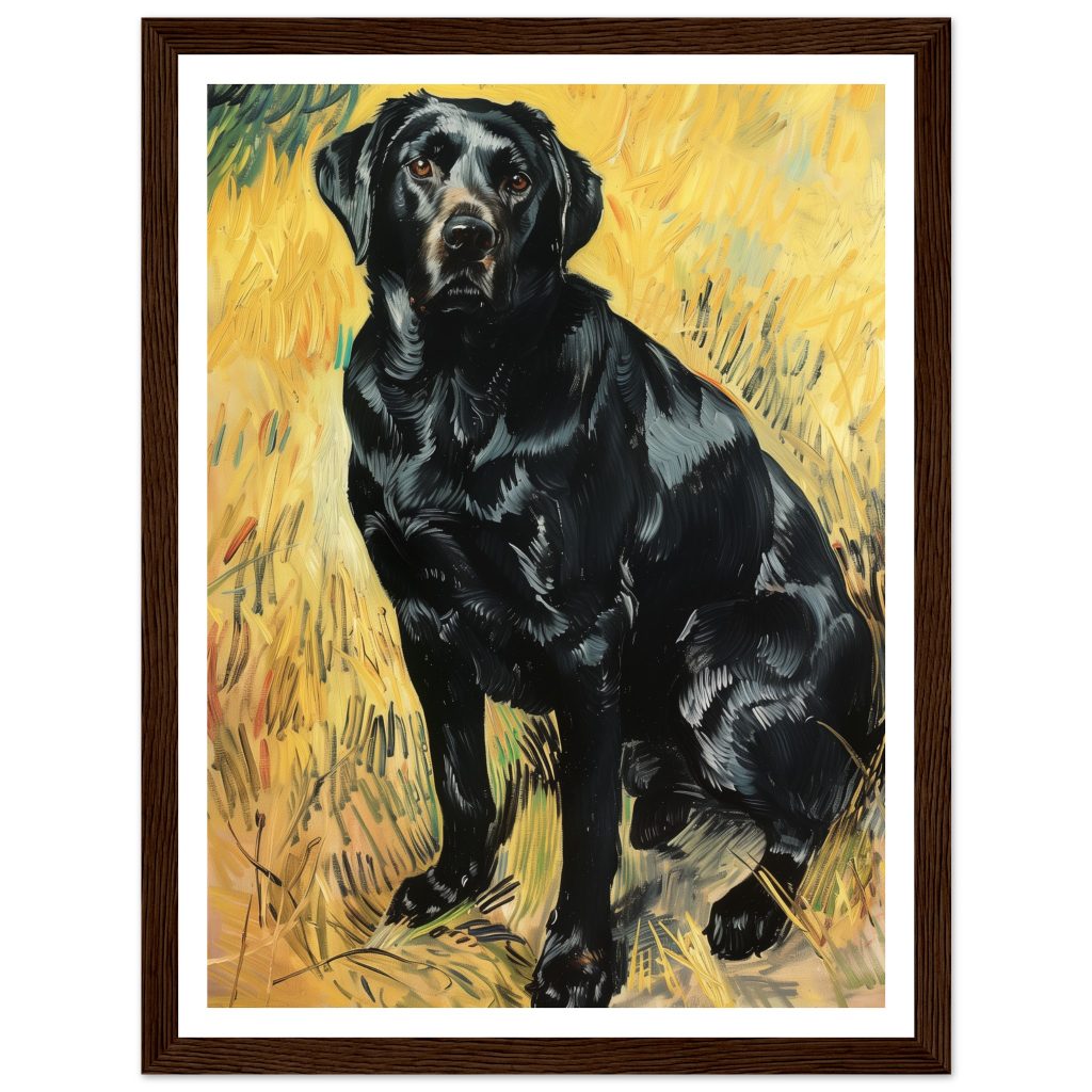 Black Labrador - Vincent van Gogh - Poster