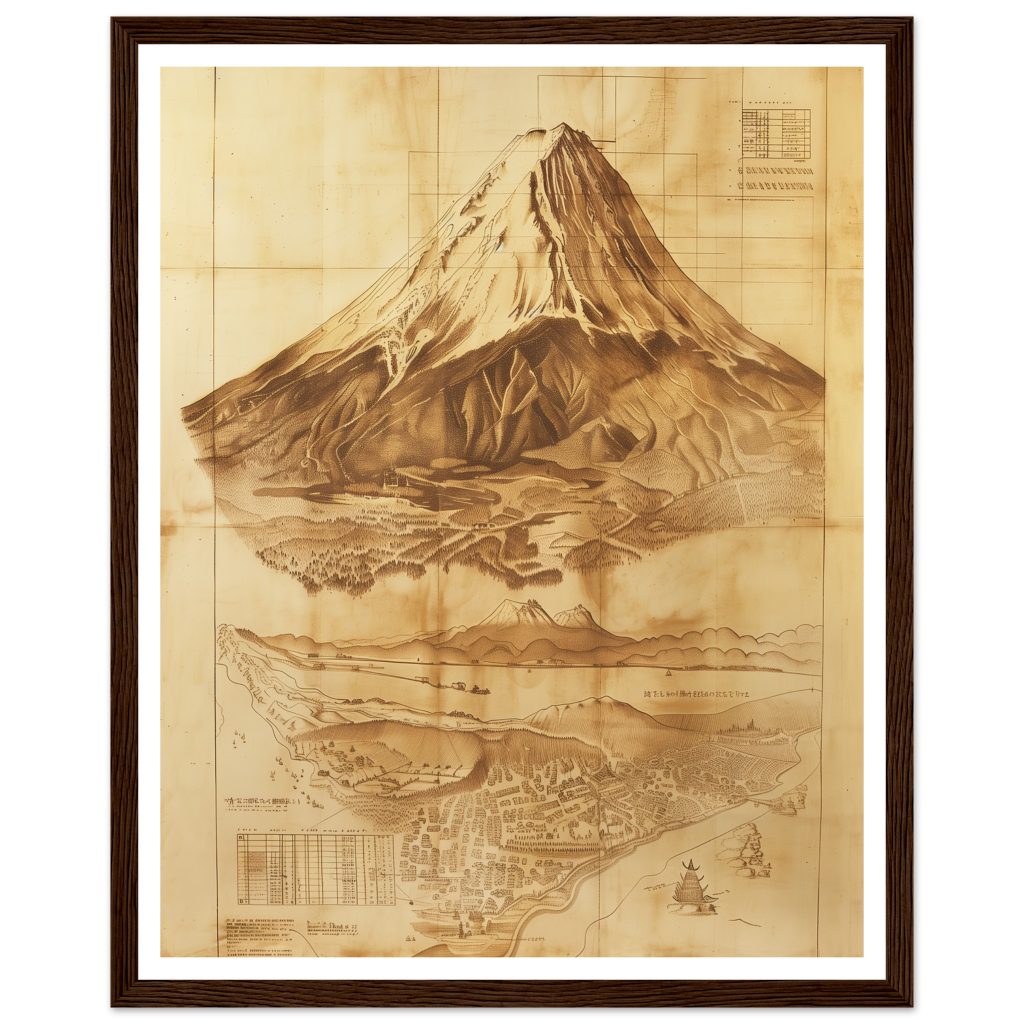 Mount Fuji - Leonardo da Vinci - Poster