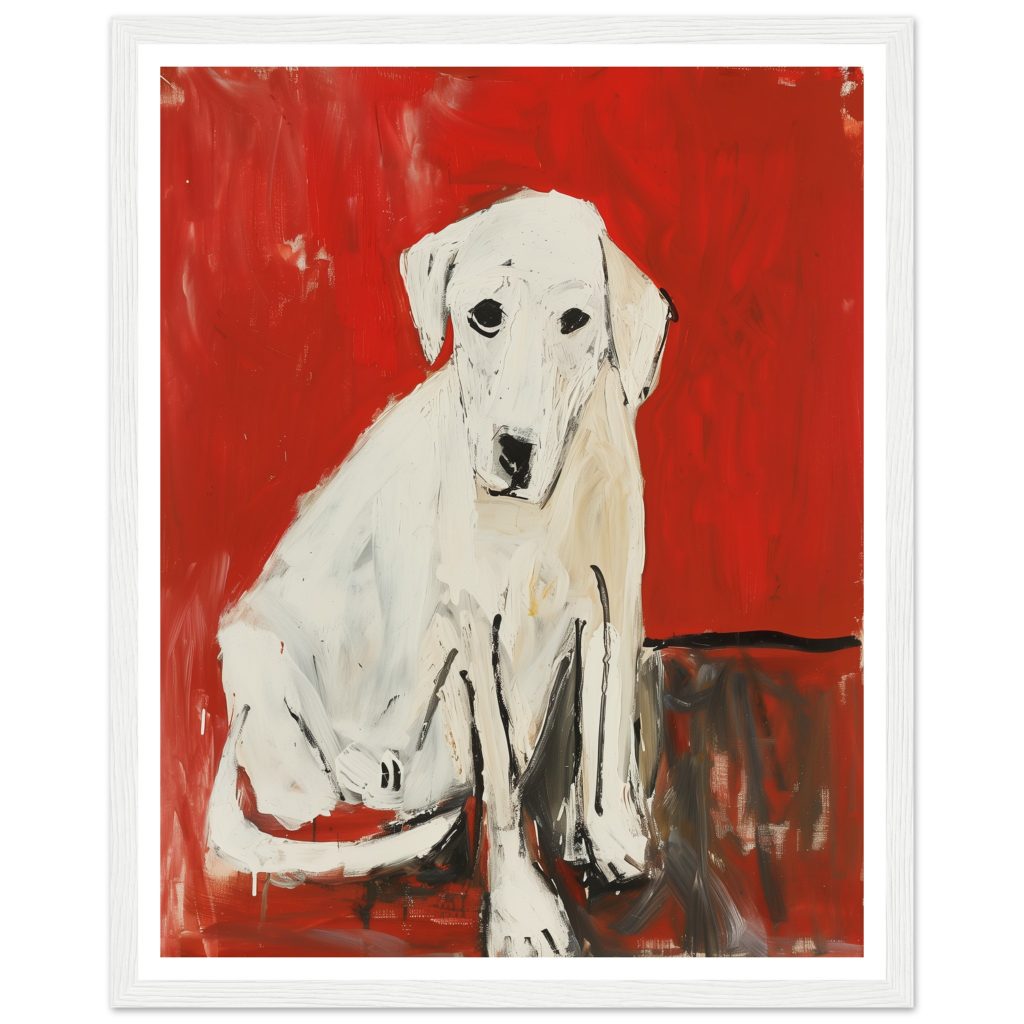 White Labrador - Pablo Picasso - Poster