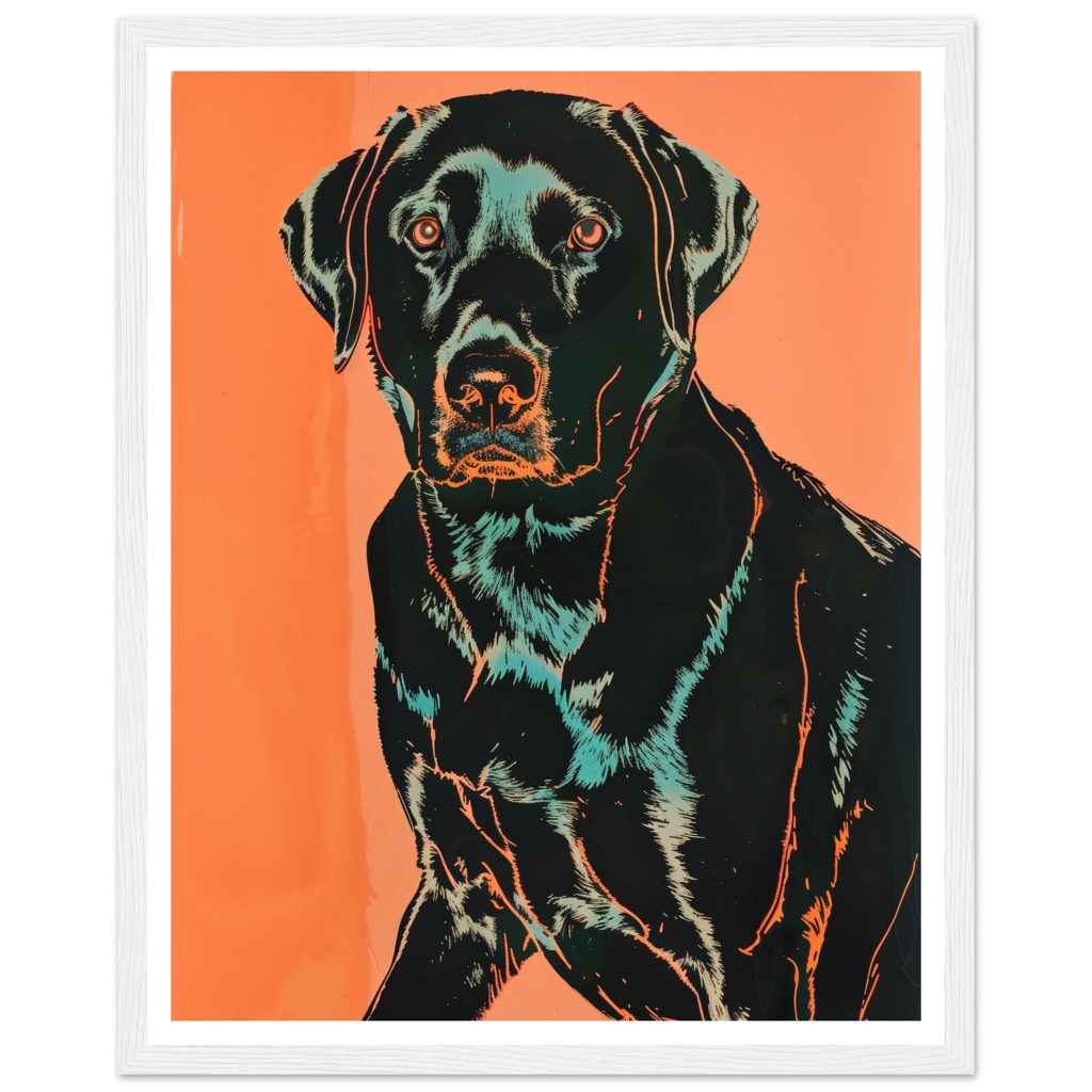 Black Labrador - Andy Warhol - Poster