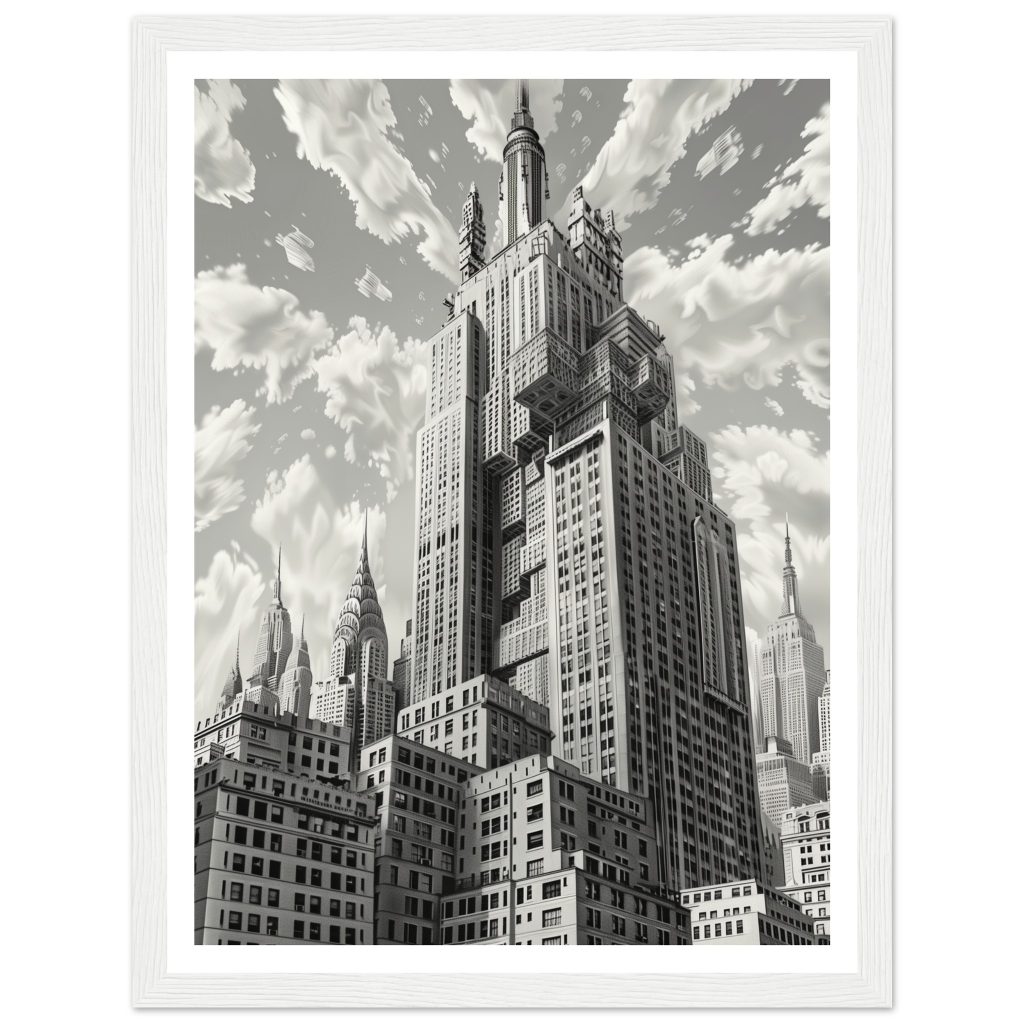 The Empire State Building - M.C. Escher - Poster