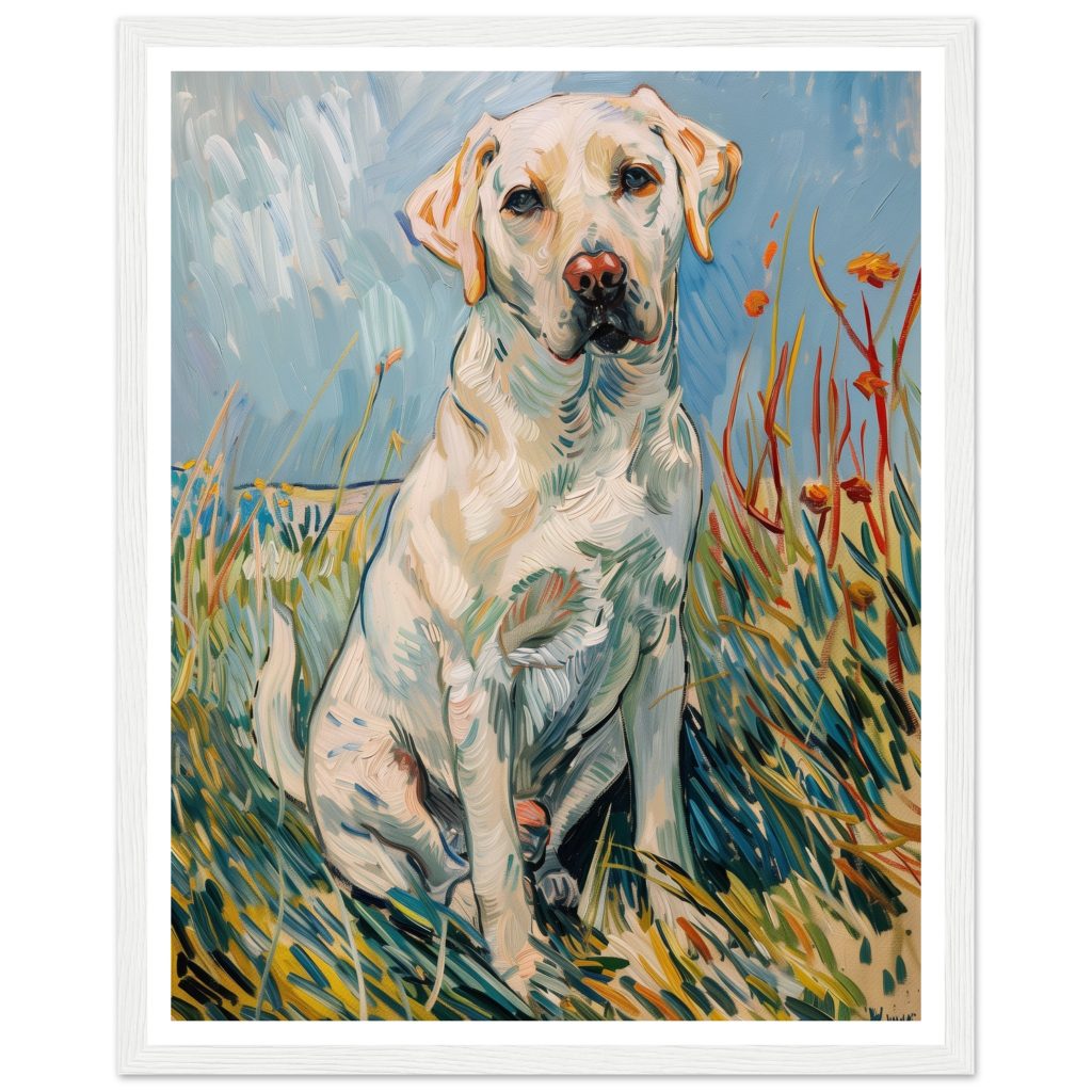 White Labrador - Vincent van Gogh - Poster
