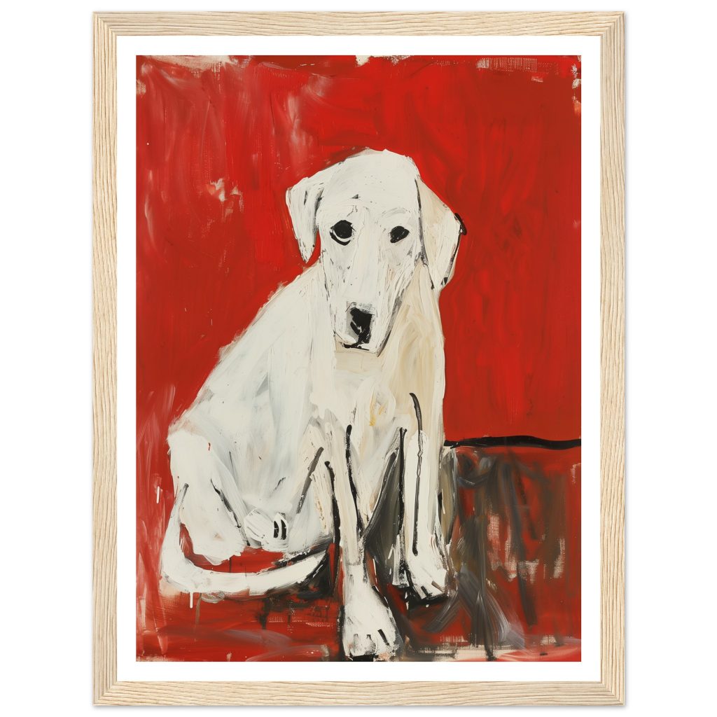 White Labrador - Pablo Picasso - Poster