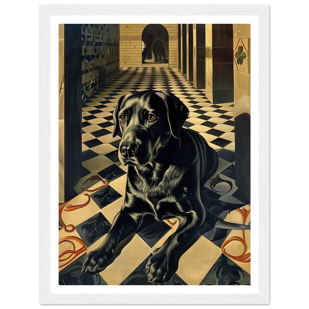 Black Labrador - M. C. Escher - Poster