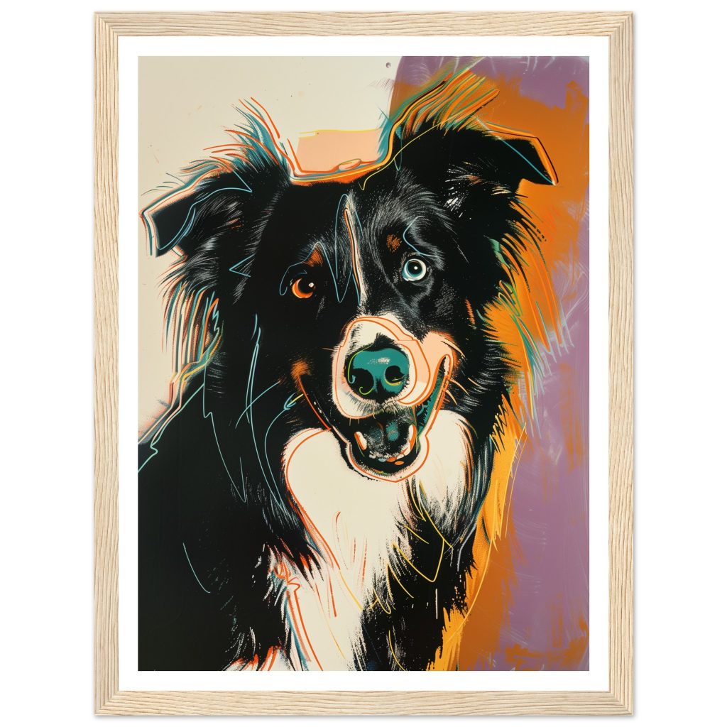 Border Collie - Andy Warhol - Poster