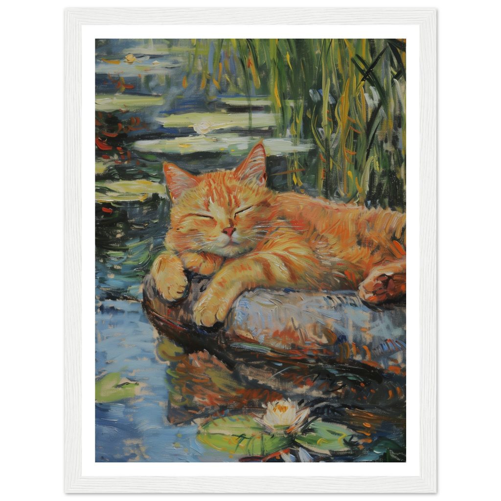 Ginger Cat - Claude Monet - Poster