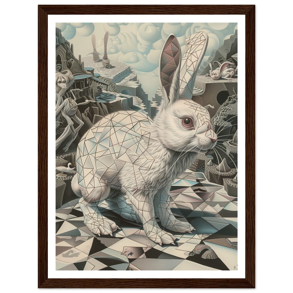 White Rabbit - M. C. Escher - Poster