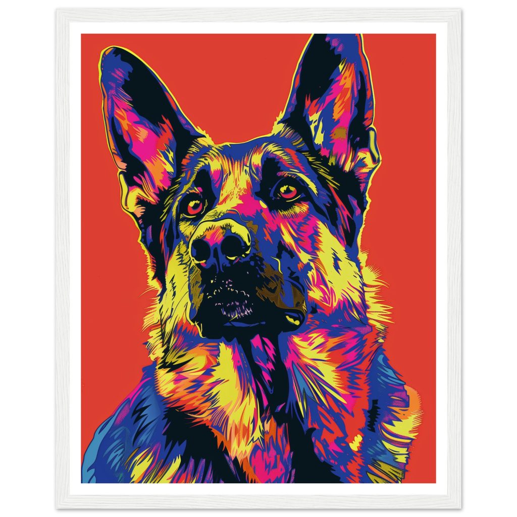German Shepherd - Andy Warhol - Poster