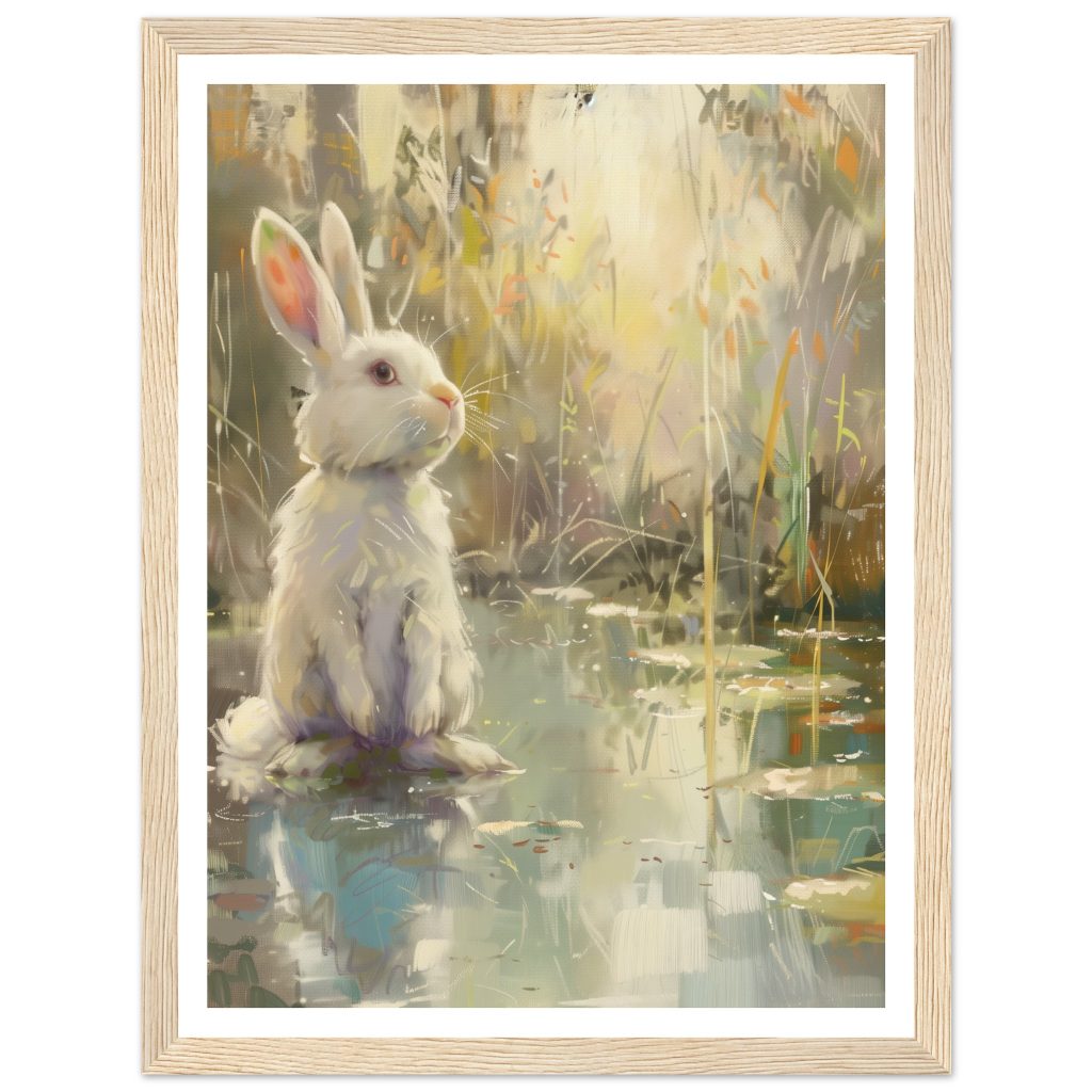 White Rabbit - Claude Monet - Poster