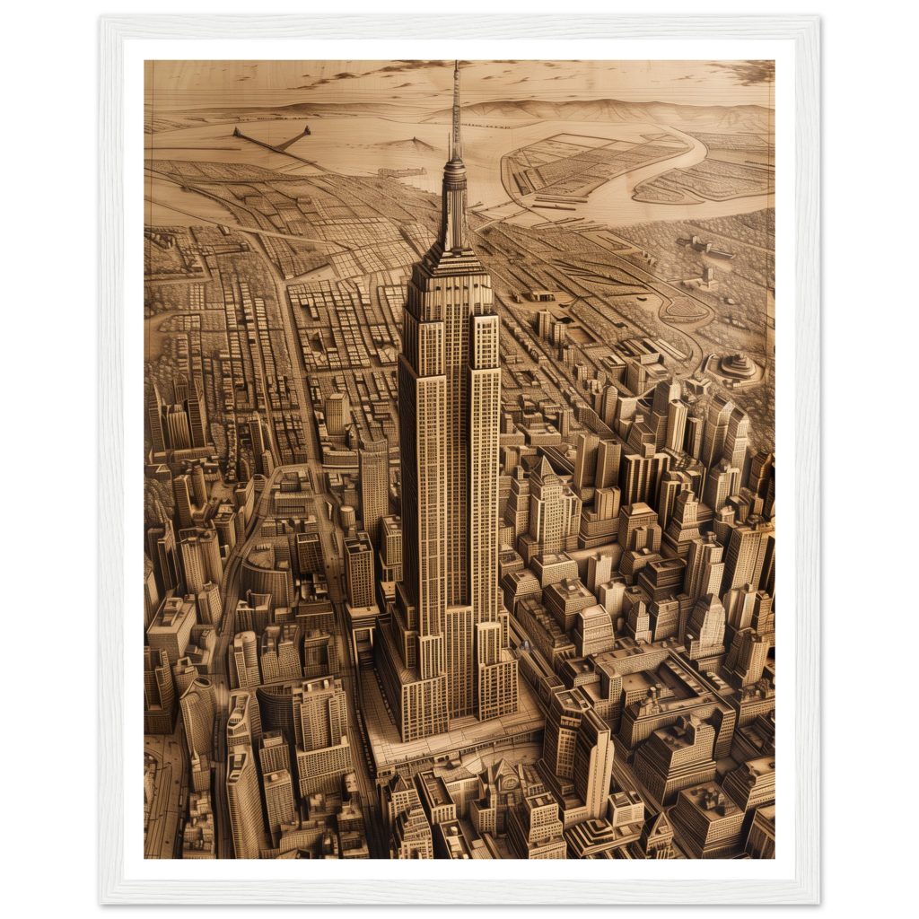 The Empire State Building - Leonardo da Vinci - Poster