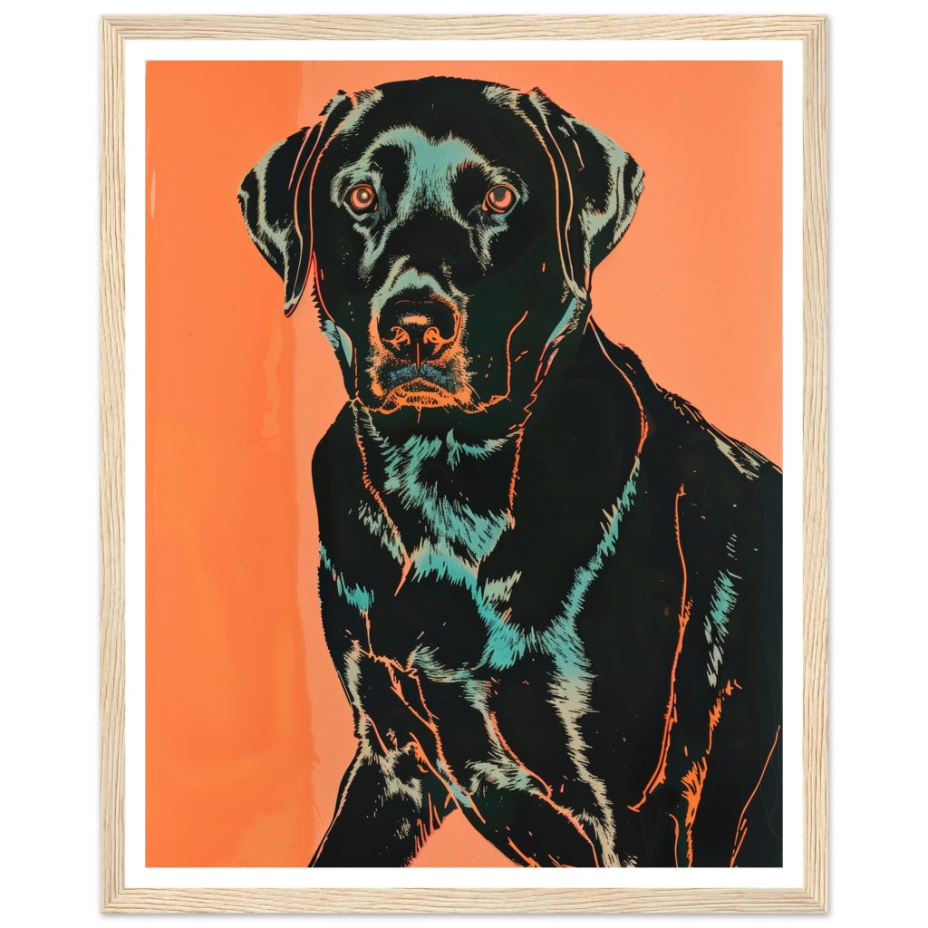 Black Labrador - Andy Warhol - Poster