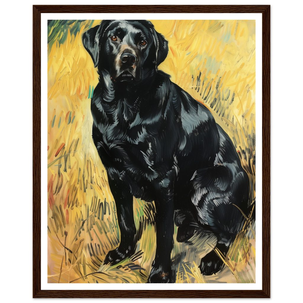Black Labrador - Vincent van Gogh - Poster
