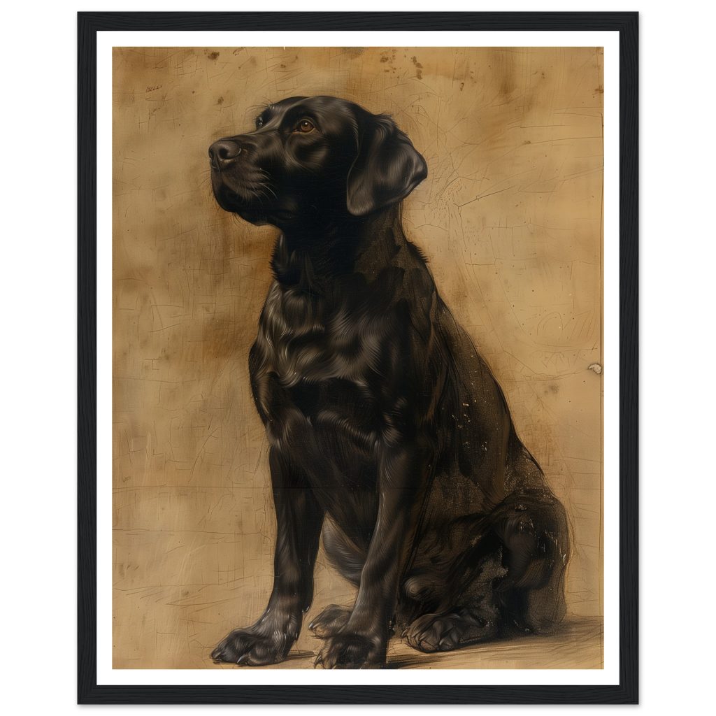 Black Labrador - Leonardo da Vinci - Poster