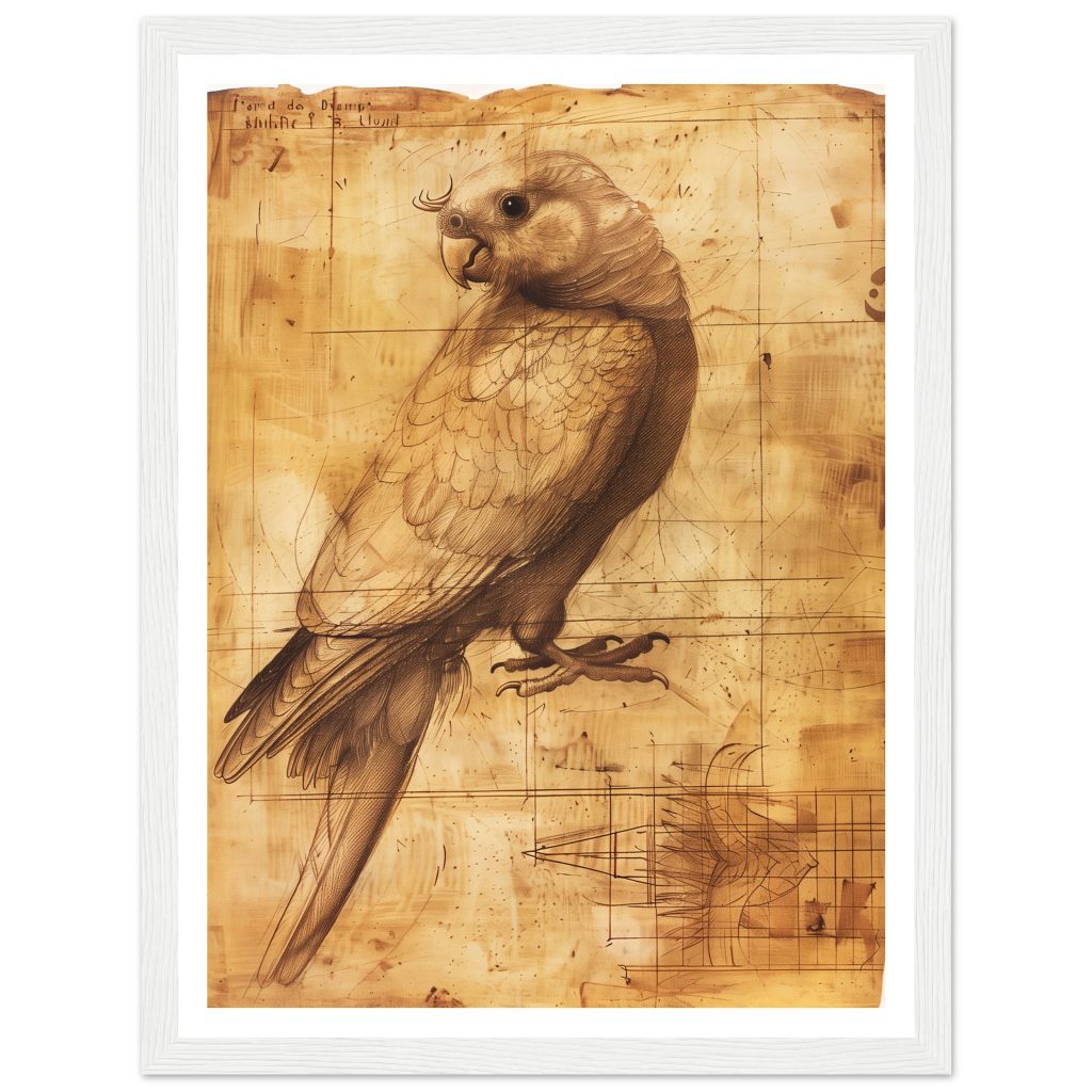 Cockatiel - Leonardo da Vinci - Poster